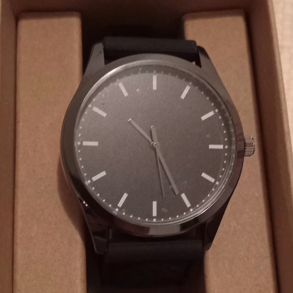 New Watch - Sleek Black and Silver